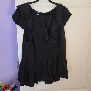 Black Peplum Tank